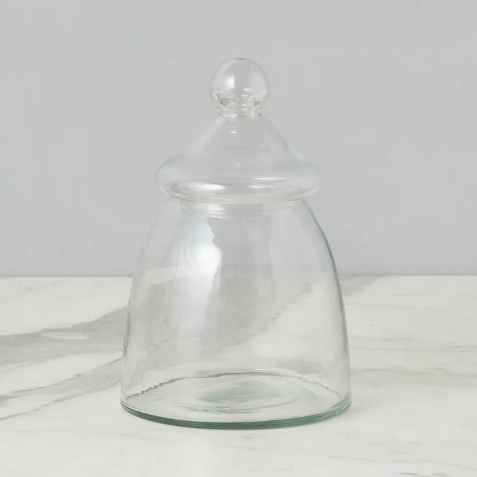 Etu Home Vintage Glass Bon Bon Jar with Lid Set of 2