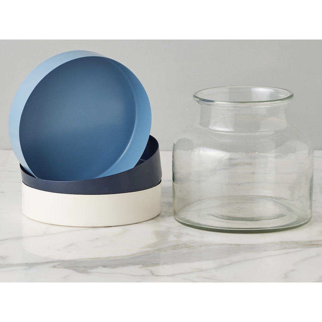 Etu Home Bloom Maritime 3-in-1 Glass Vase