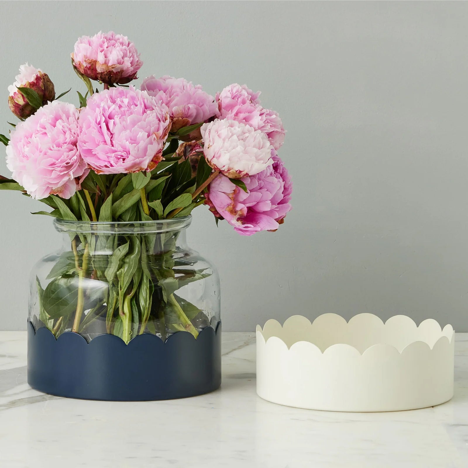 Etu Home Scalloped Bloom 2-in-1 Vase