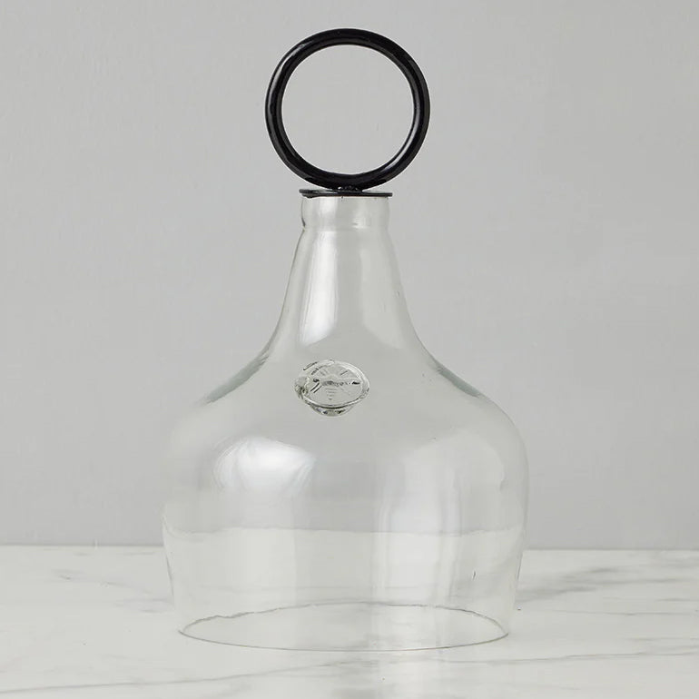 Etu Home Ring Handle Glass Cloche Large Food Cover