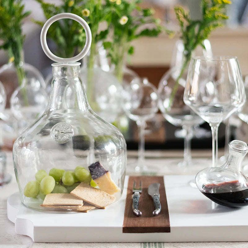 Etu Home Ring Handle Glass Cloche Large Food Cover