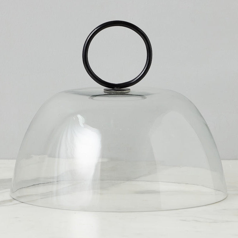 Etu Home Ring Handle Glass Dome Large Food Cover