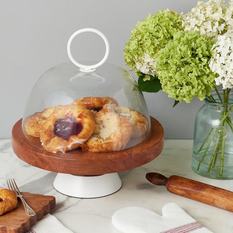 Etu Home Ring Handle Glass Dome Large Food Cover