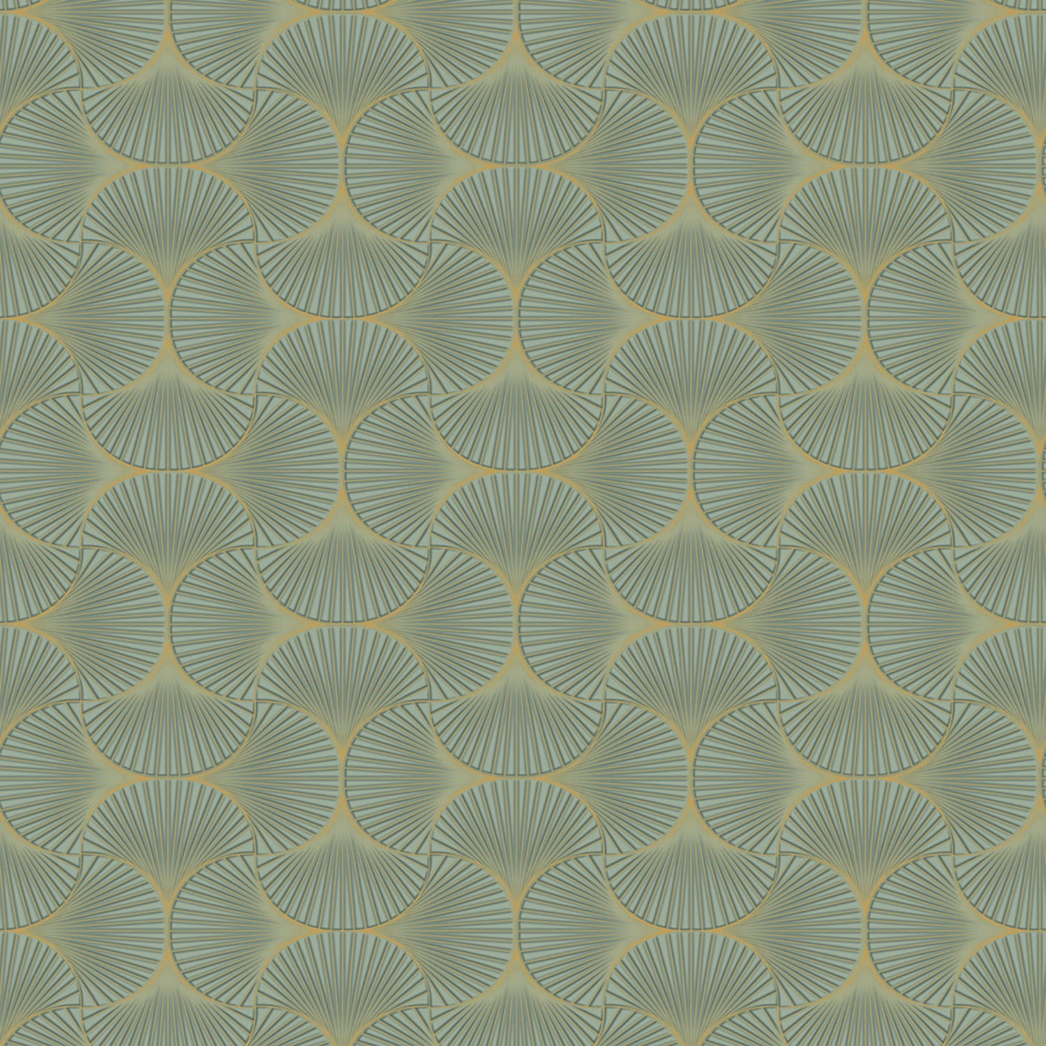 Tempaper & Co Gilded Scallop Non-Pasted Wallpaper