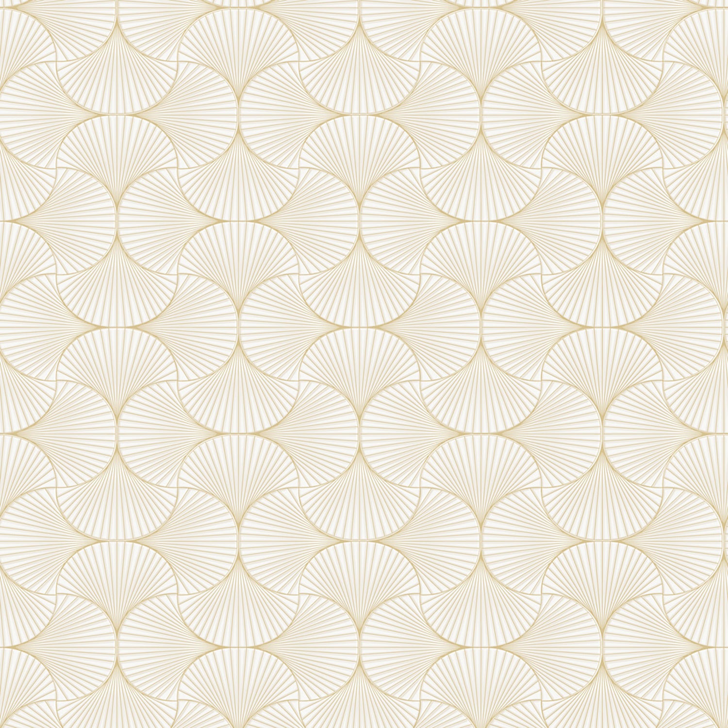 Tempaper & Co Gilded Scallop Non-Pasted Wallpaper