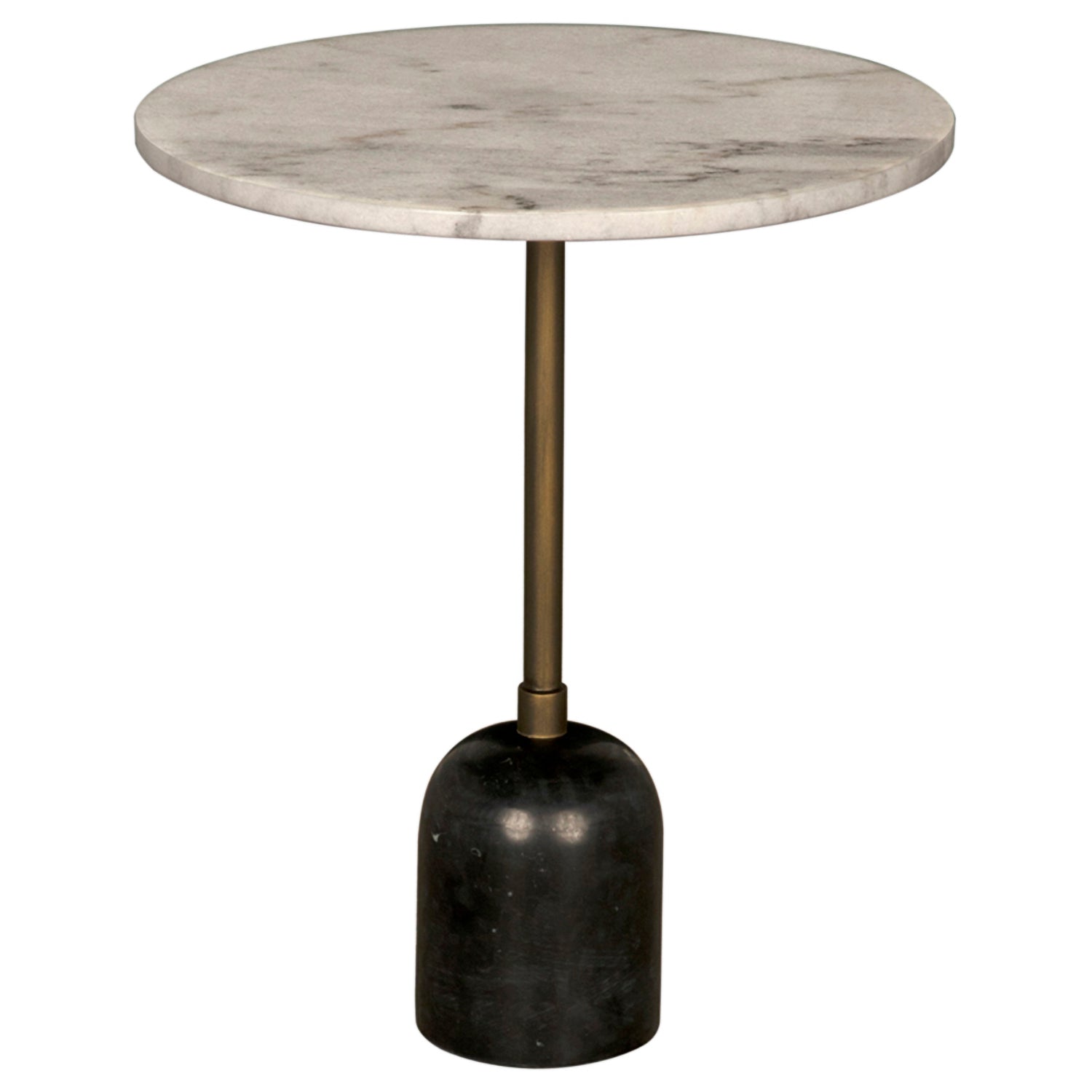 Noir Shantu Stone Side Table