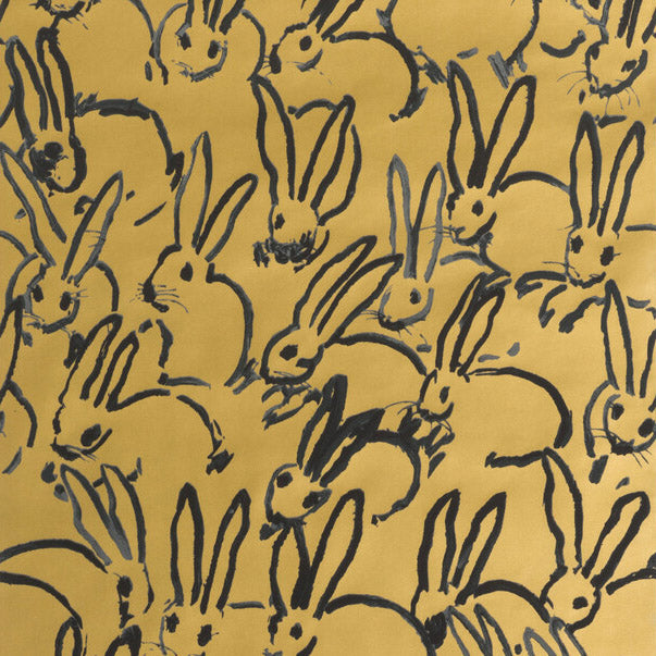 Hunt Slonem x Lee Jofa Modern Hutch Gold Wallpaper