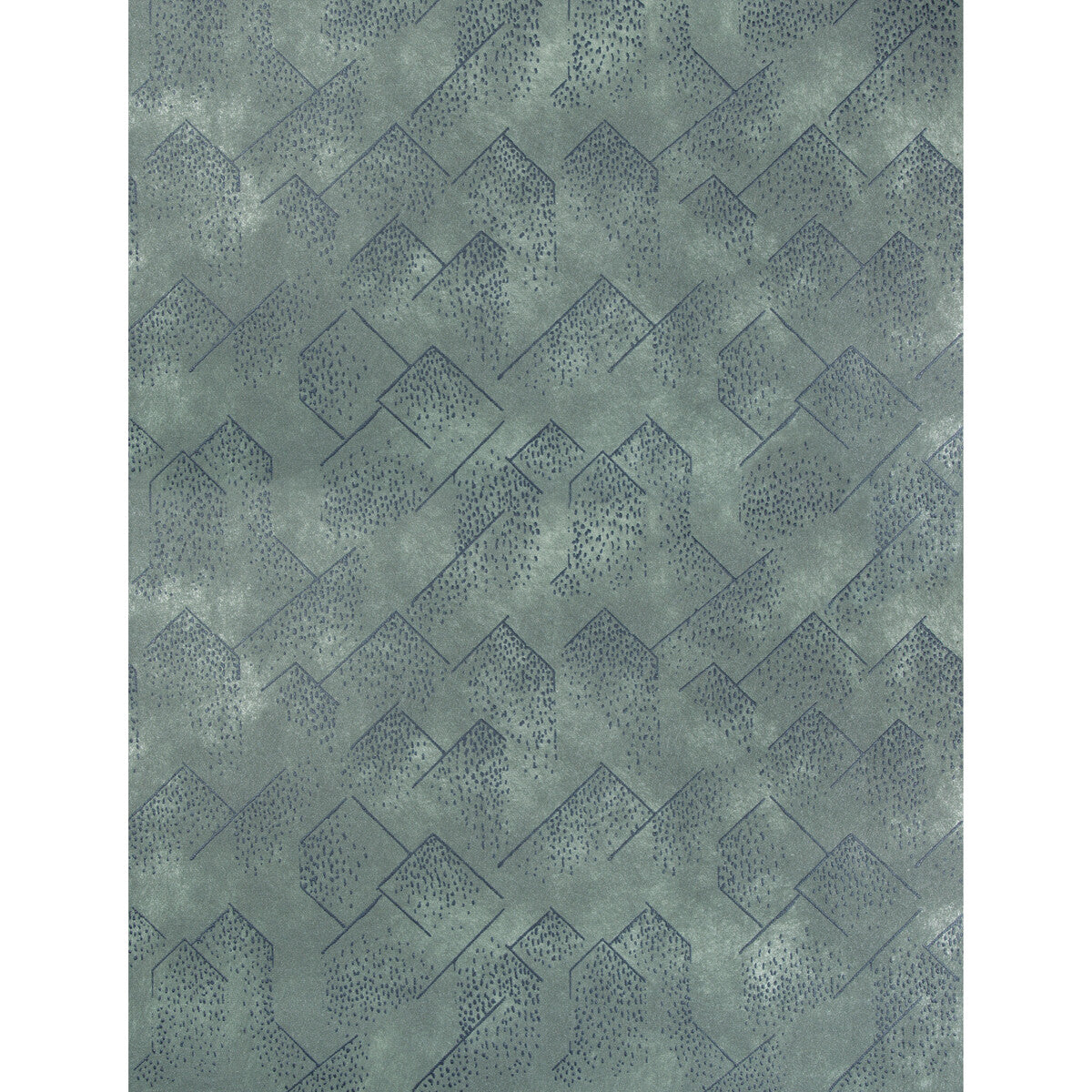 Kelly Wearstler x Lee Jofa Modern Brink Paper Navy/Slate Wallpaper