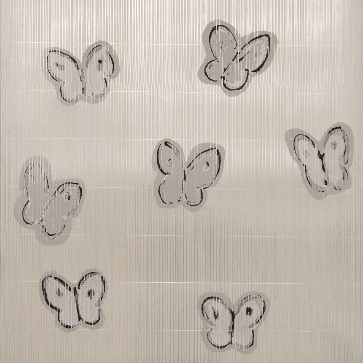 Hunt Slonem x Lee Jofa Modern Ascension Platinum Wallpaper