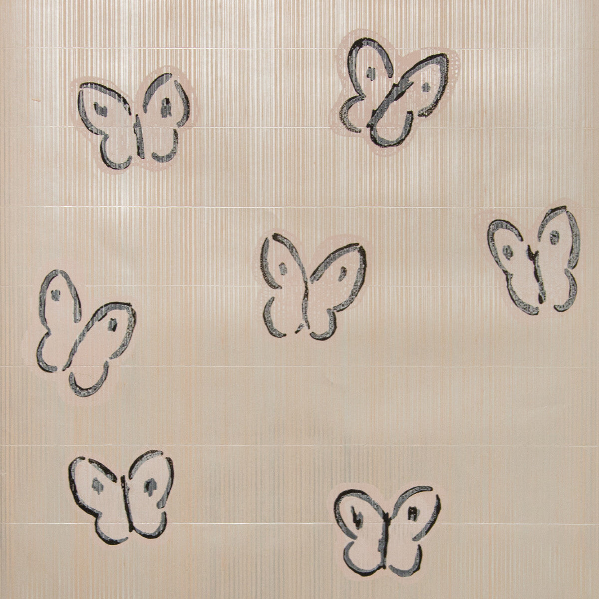 Hunt Slonem x Lee Jofa Modern Ascension Pink Wallpaper