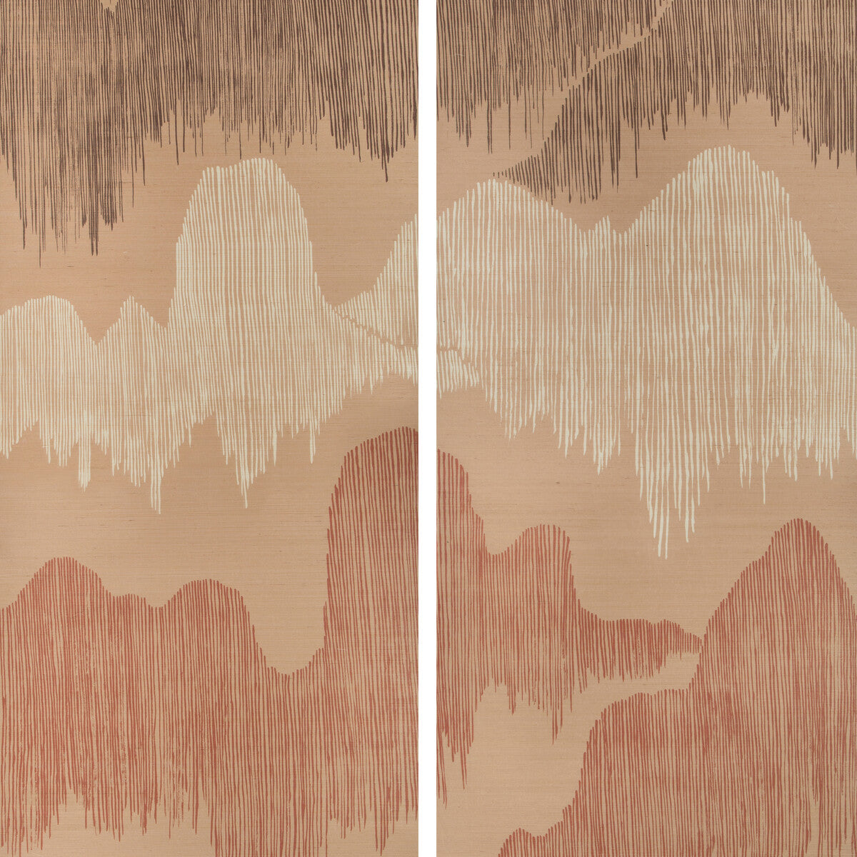 Kelly Wearstler x Lee Jofa Modern Cascadia Paper Blush Wallpaper