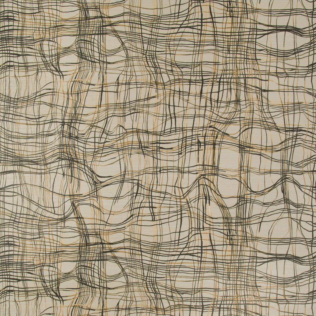 Kelly Wearstler x Lee Jofa Modern Entangle Paper Charred Wallpaper