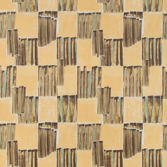 Kelly Wearstler x Lee Jofa Modern Lyre Paper Bronzed Wallpaper