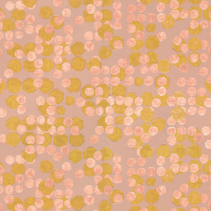 Kelly Wearstler x Lee Jofa Modern Hex Paper Aura Wallpaper