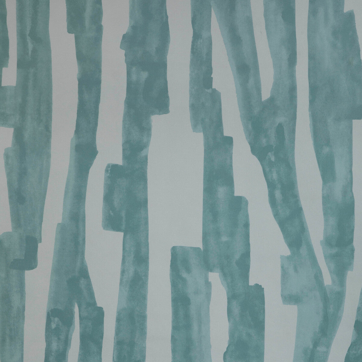 Kelly Wearstler x Lee Jofa Modern Intargia Paper Aquamarine Wallpaper