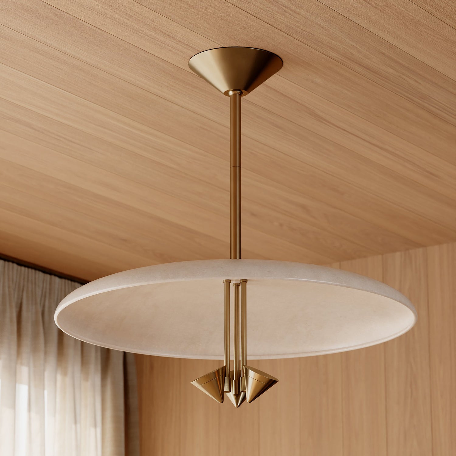 Troy Lighting Garth Patina Brass Pendant