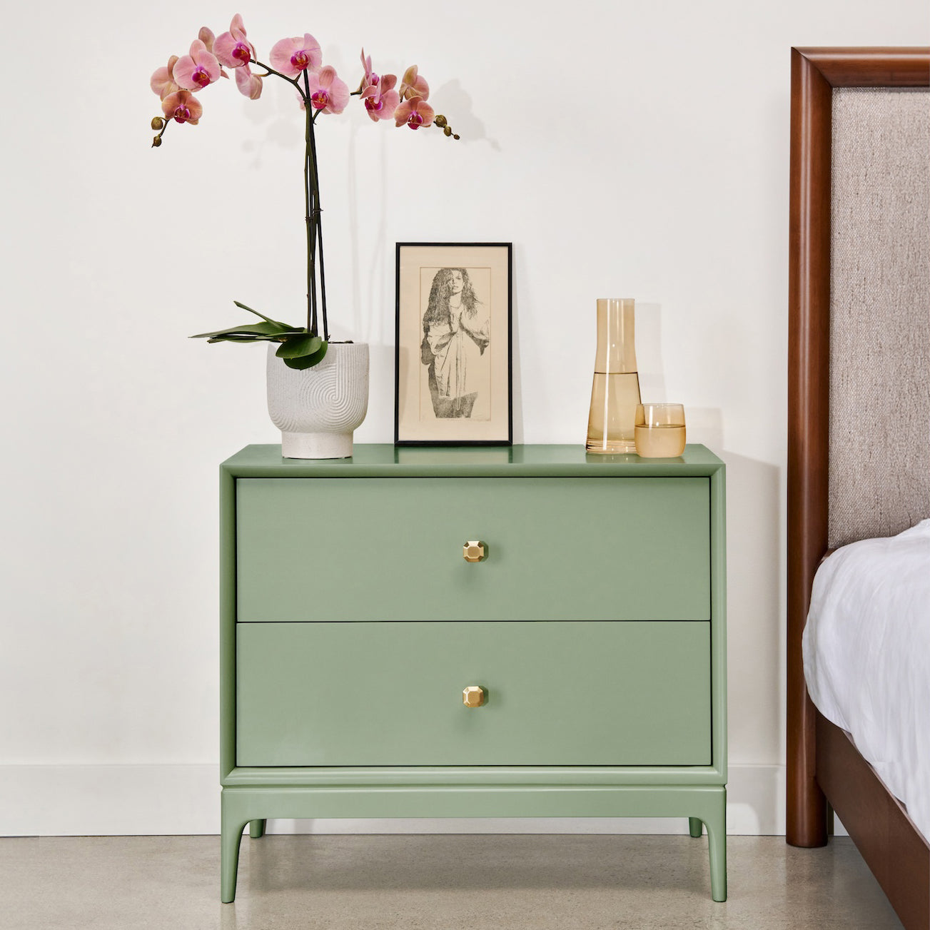 Redford House Griffin 2 Drawer Nightstand Set of 2