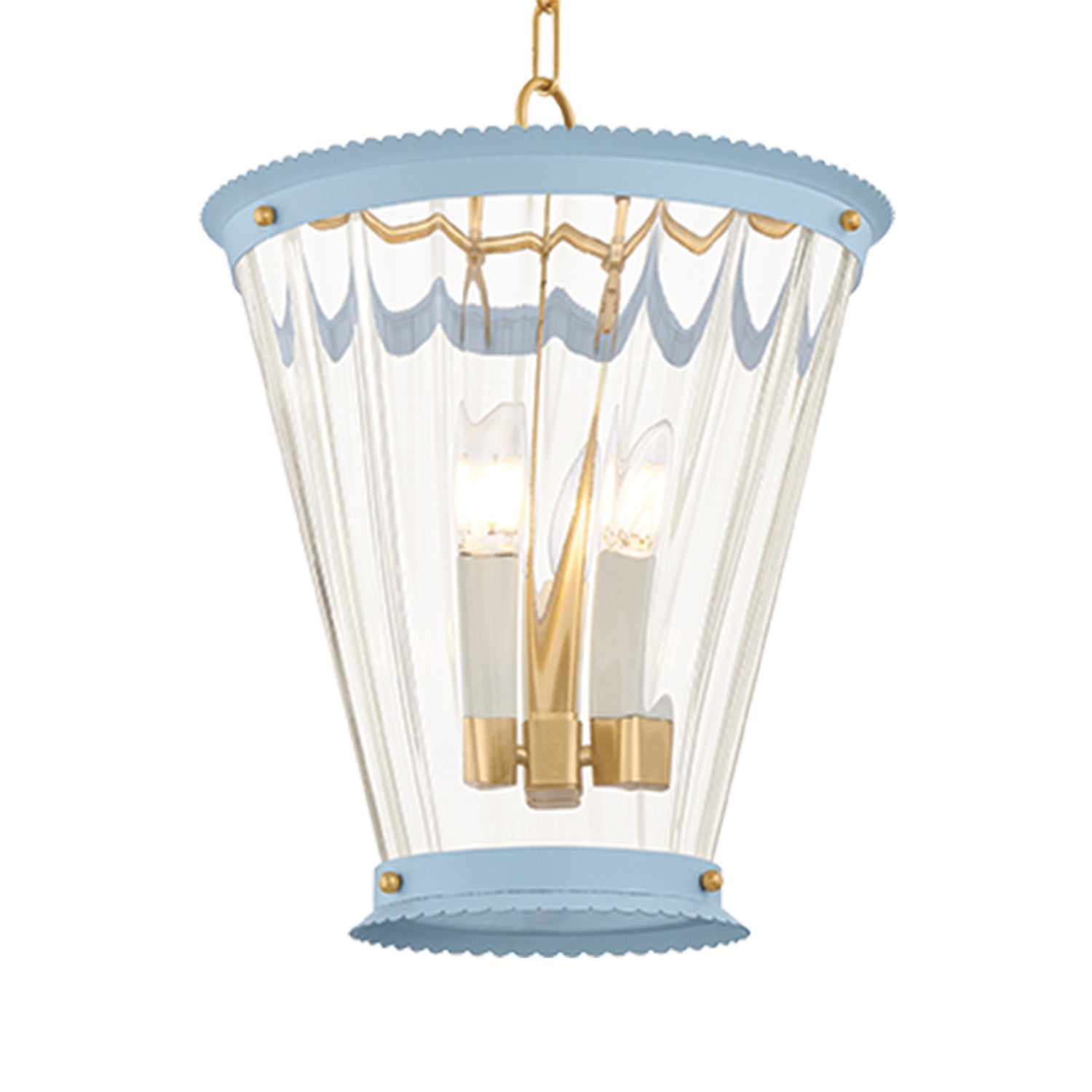 Mitzi Lucretia Soft Arctic Blue Lantern