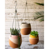 Color Dipped Hanging Pot Set of 3