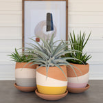 Color Dipped Pot Set of 3