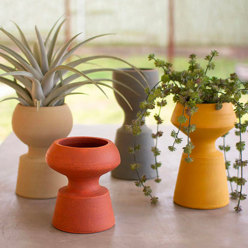 Clay Vase Set of 4