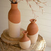 Ivory Dipped Vase Set of 3