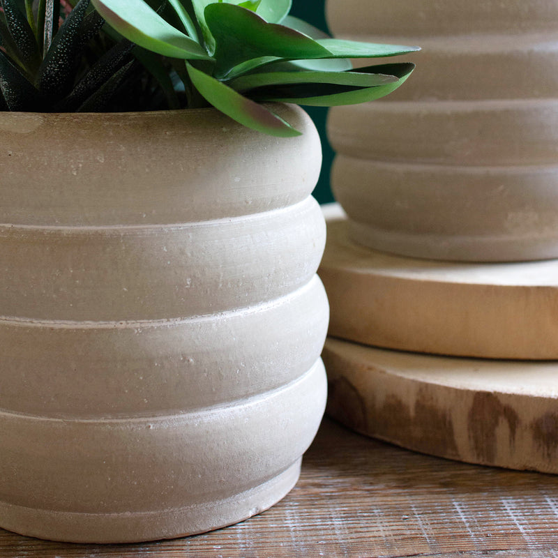 Stacked Ring Pot Set of 2