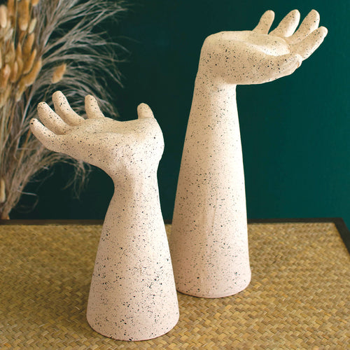 Open Palm Sculpture Set of 2