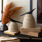 Bird Handle Canister Set of 2