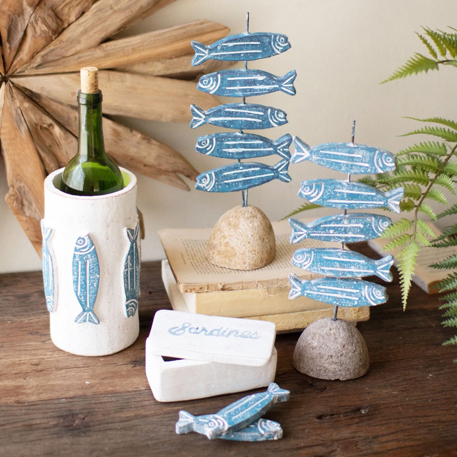 Sardine Vase/Wine Cooler Set of 2