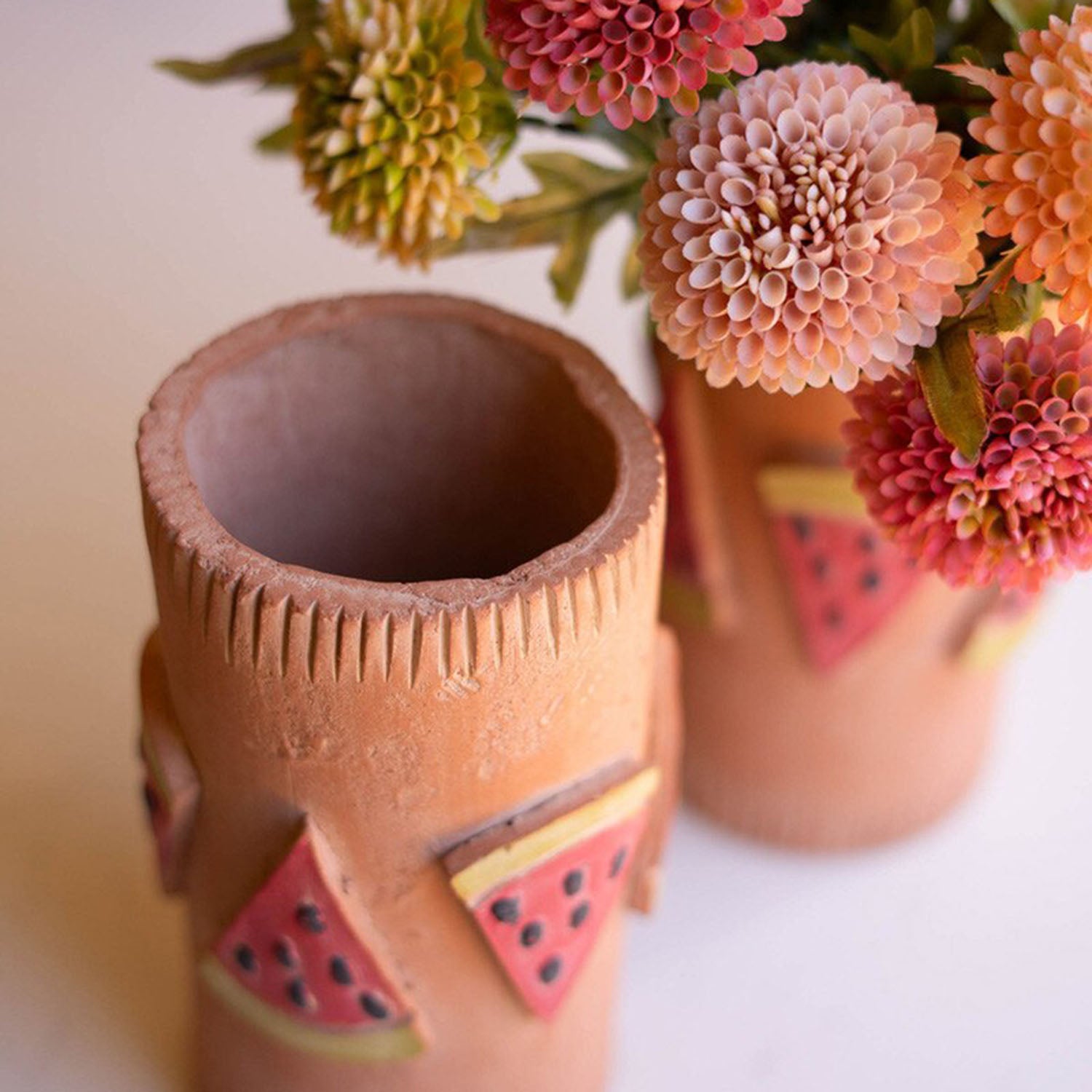 Clay Watermelon Container Set of 4