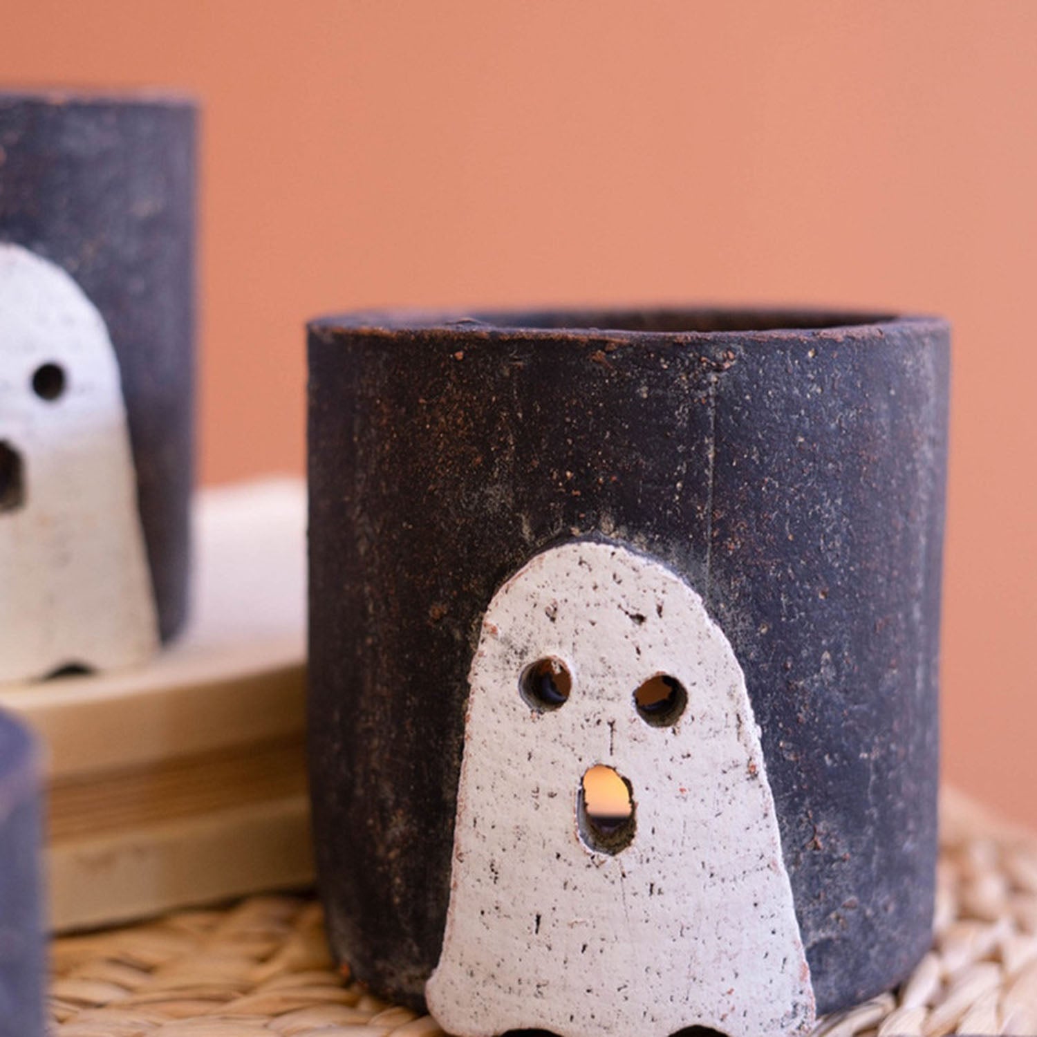 Halloween Ghost Luminary Set of 4