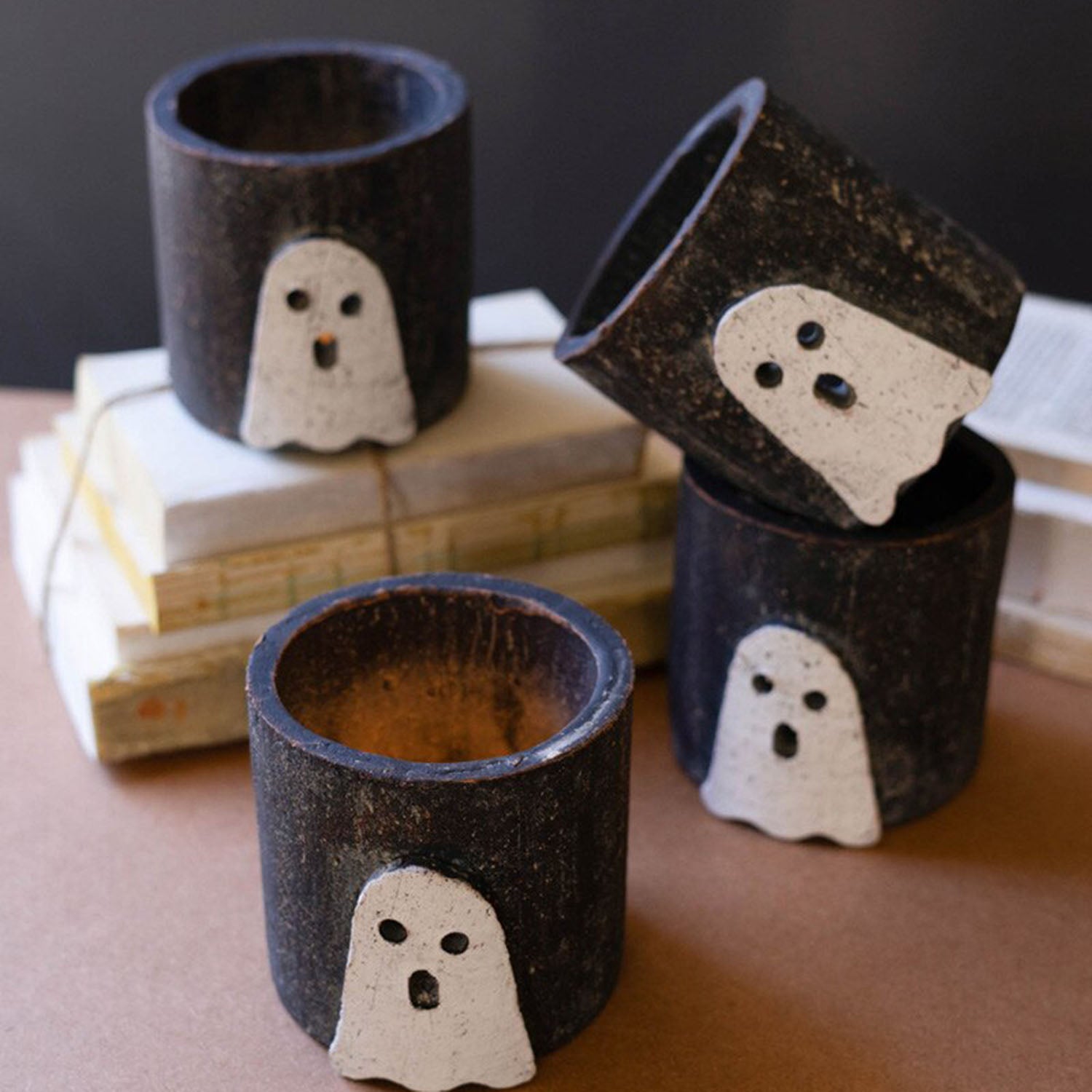 Halloween Ghost Luminary Set of 4