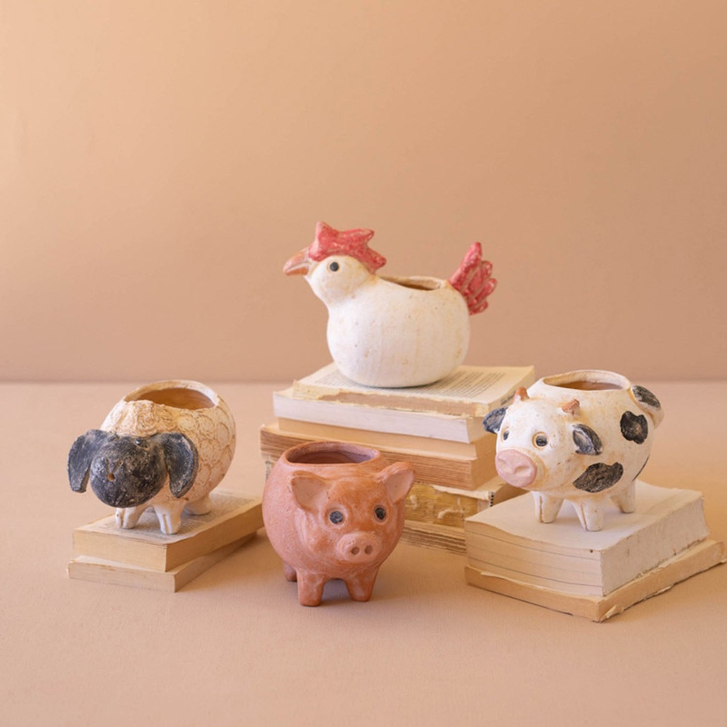 Farm Animal Planter Set of 4