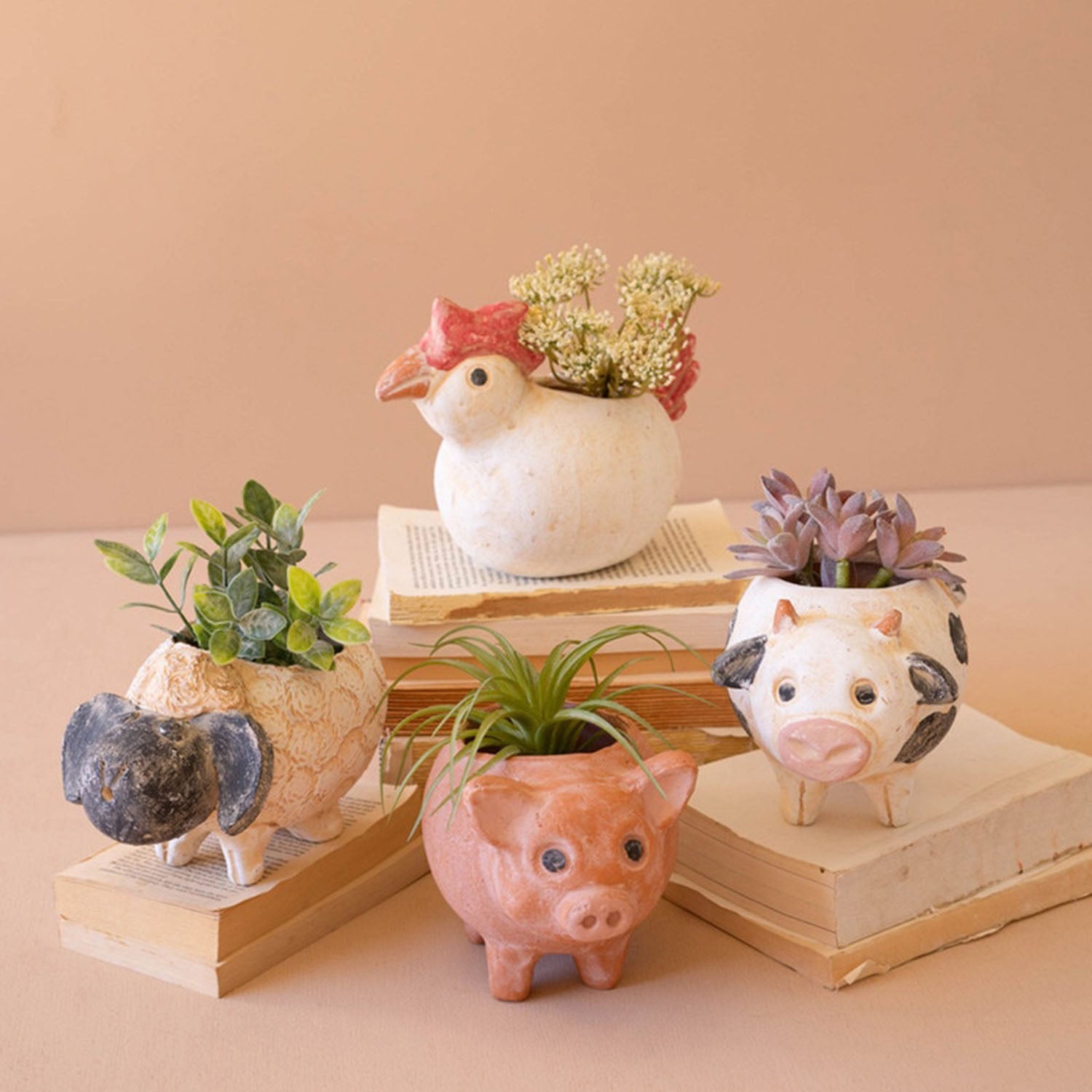 Farm Animal Planter Set of 4