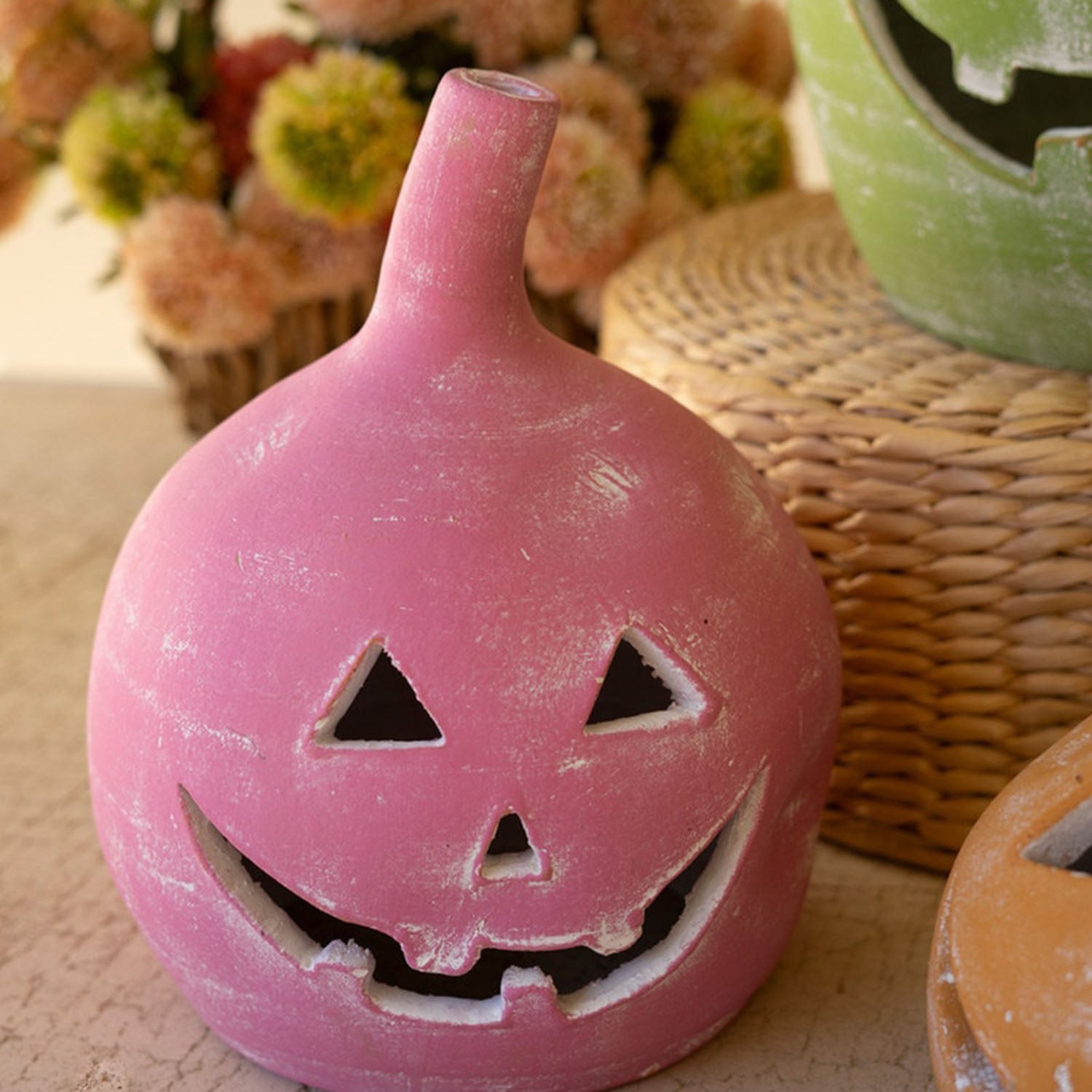 Colorful Jack-O-Lantern Set of 3
