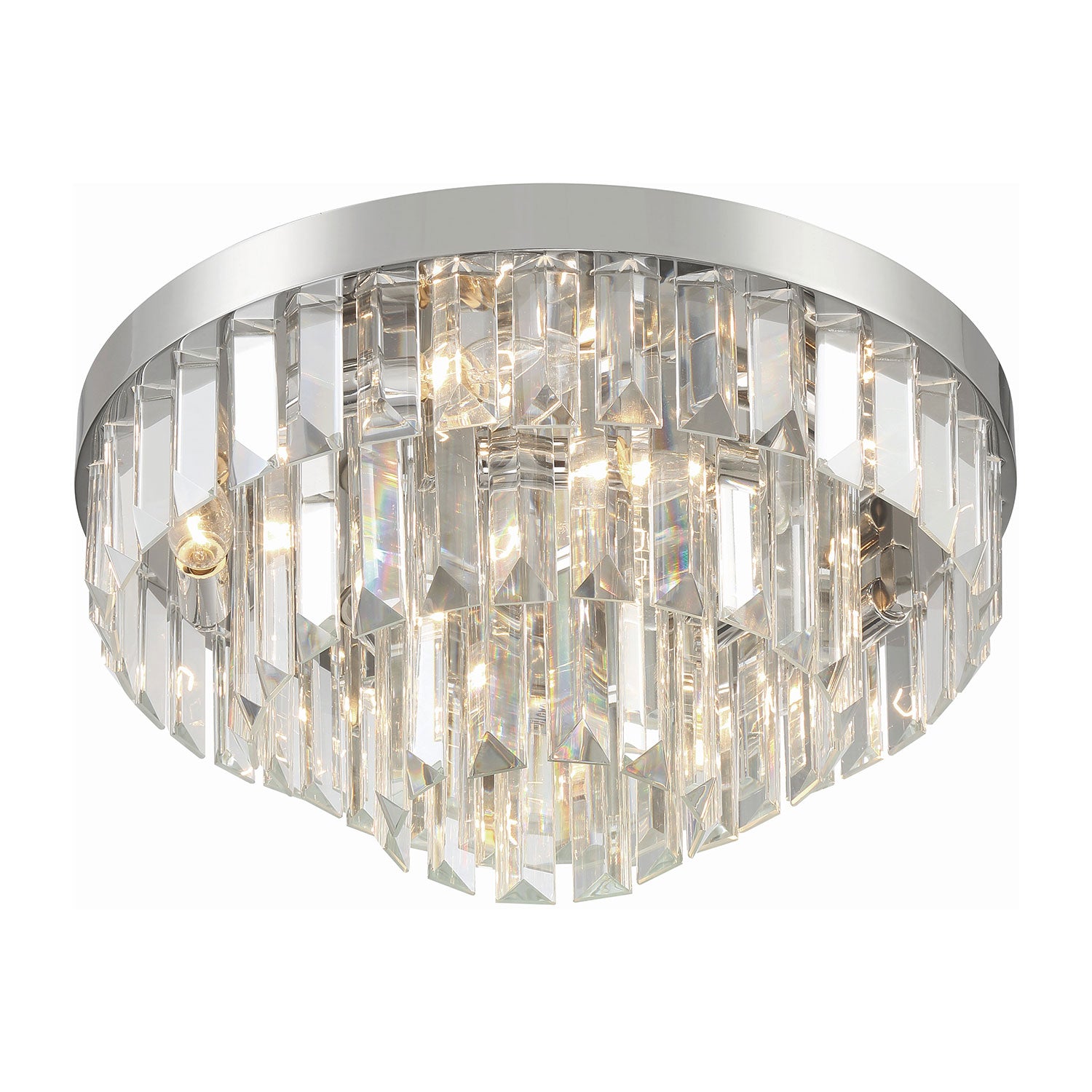 Crystorama Hayes 8-Light Flush Ceiling Mount