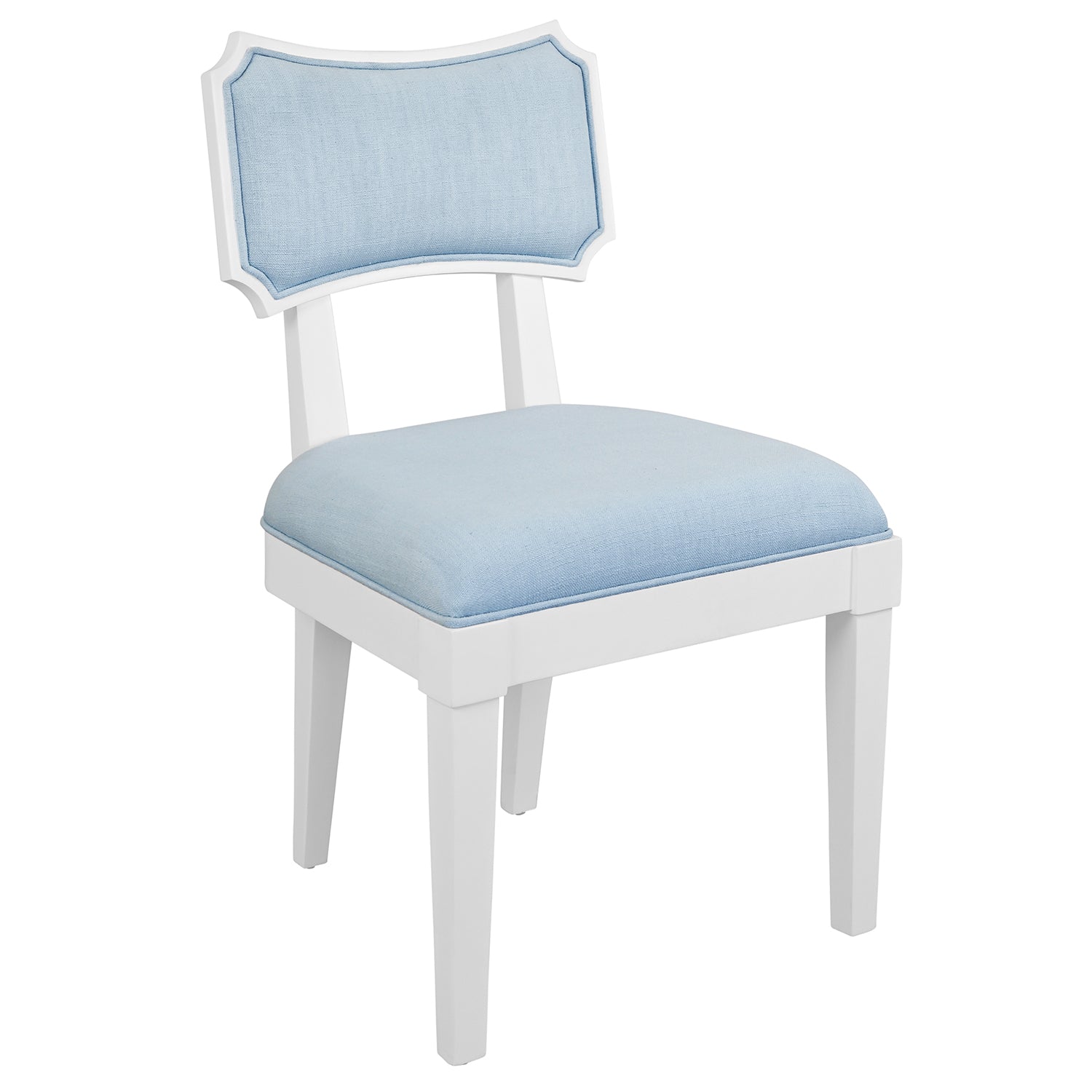 Worlds Away Hayden Light Blue Dining Chair