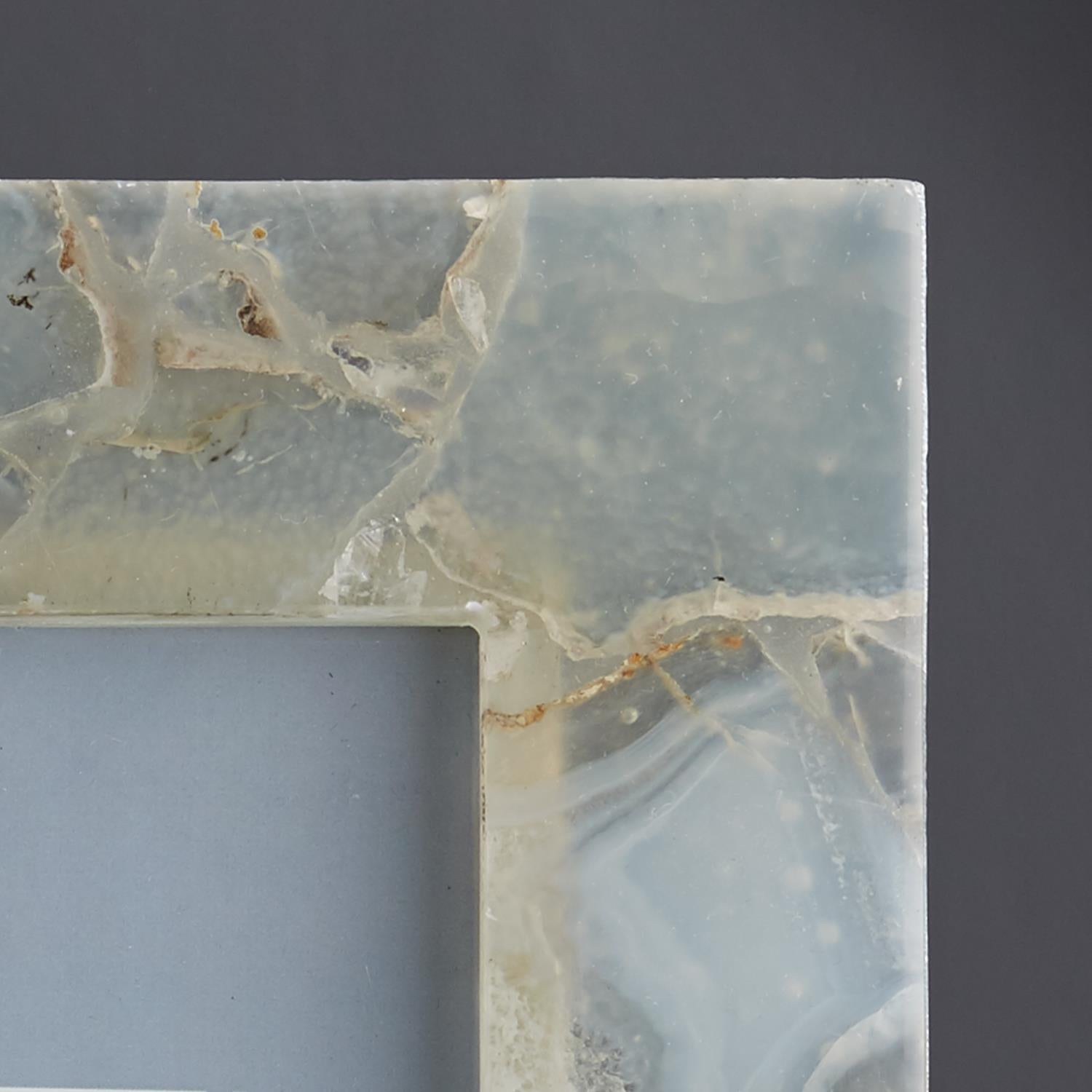 Natural Agate Photo Frame Set of 2