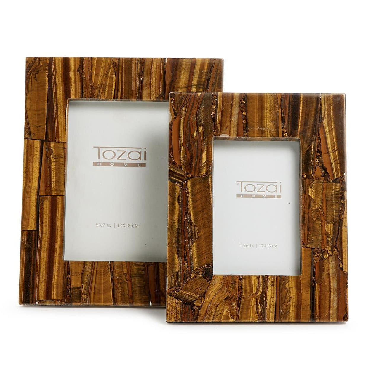 Tiger Eye Photo Frame Set of 2