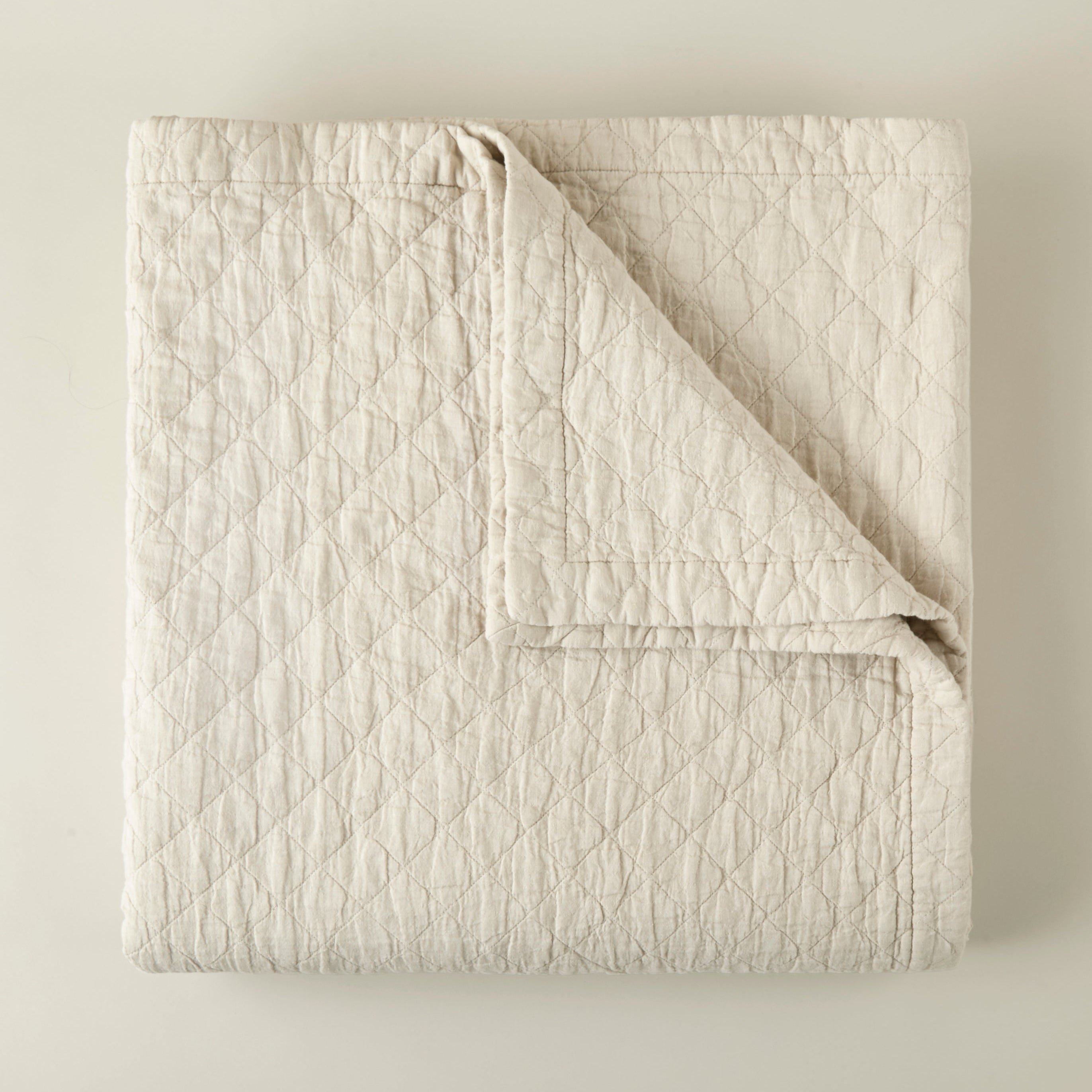 Peacock Alley Heritage Stonewashed Linen Coverlet