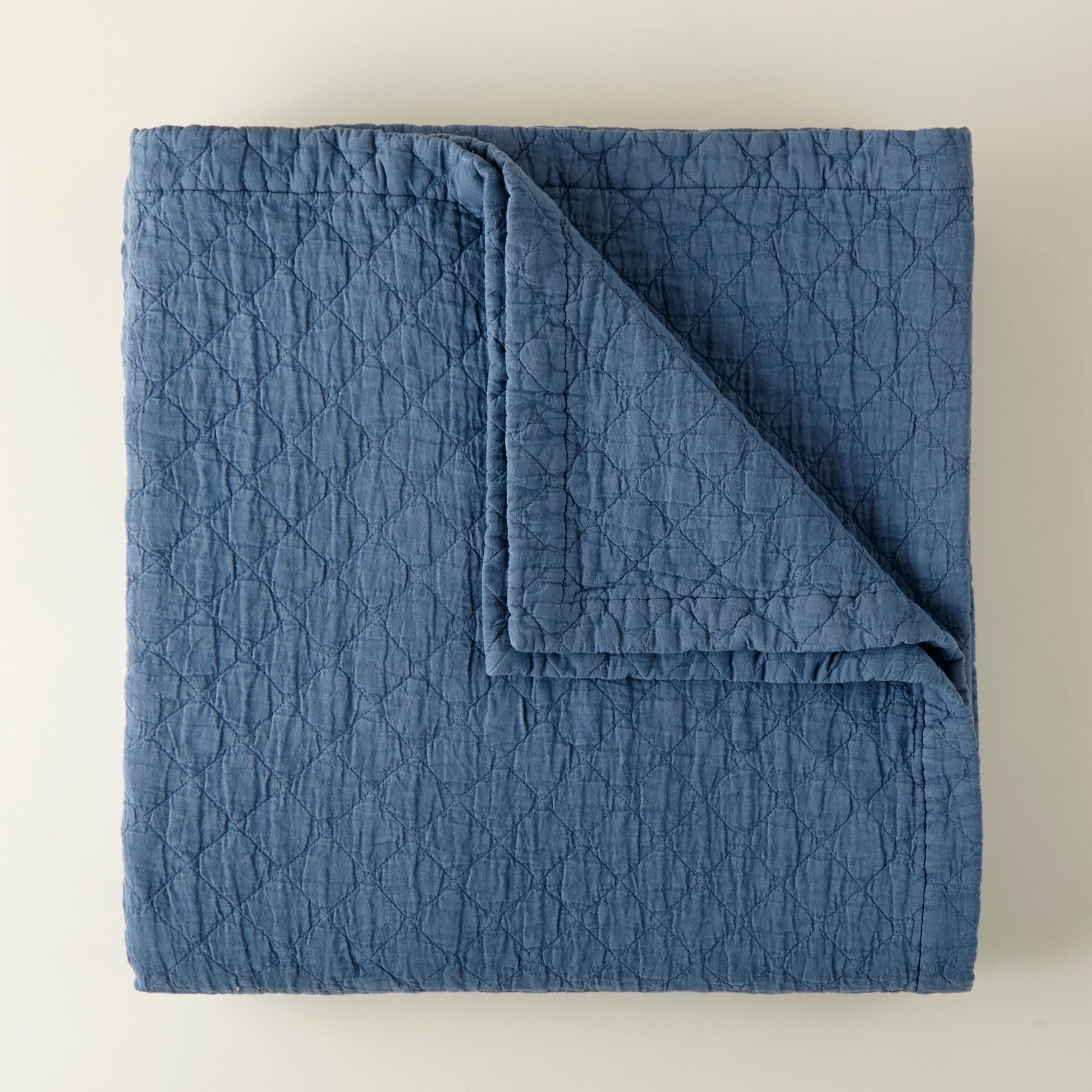 Peacock Alley Heritage Stonewashed Linen Coverlet