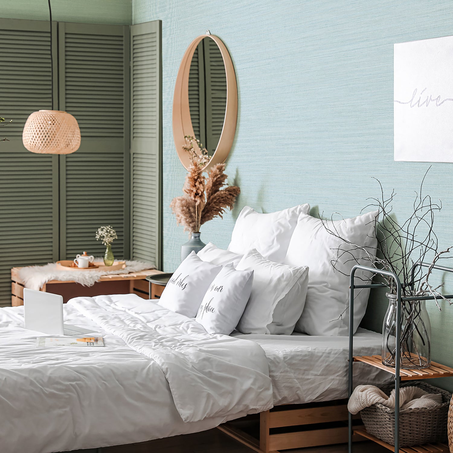 Tempaper & Co Faux Horizontal Grasscloth Peel & Stick Wallpaper