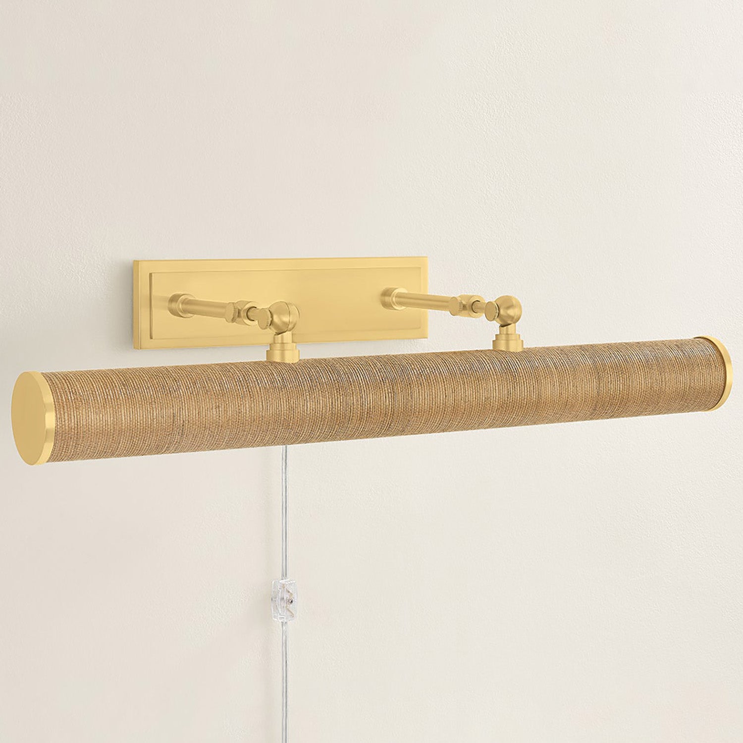 Mitzi Holly Grasscloth Plug In Picture Light