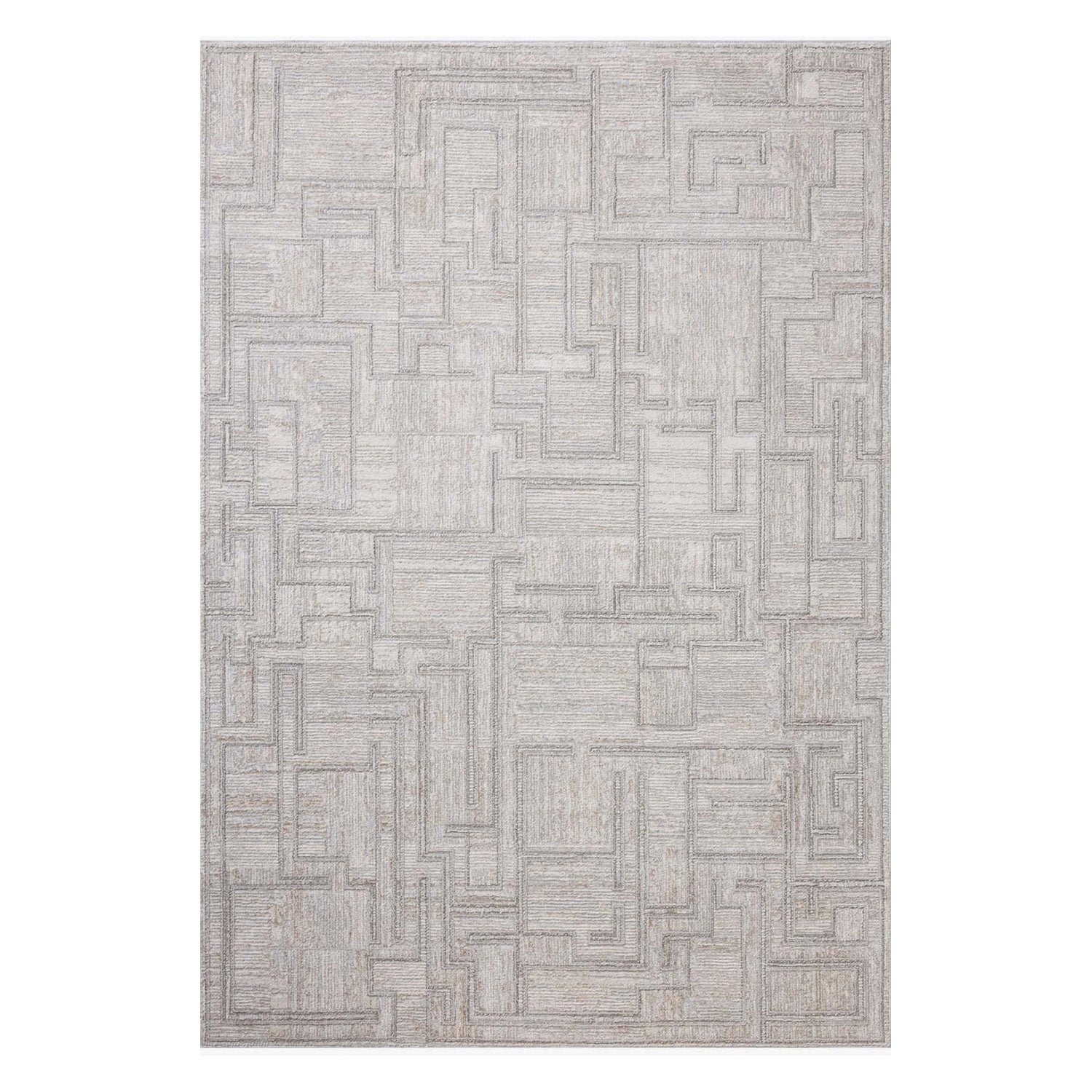 Loloi Hollis Gray/Ivory Power Loomed Rug