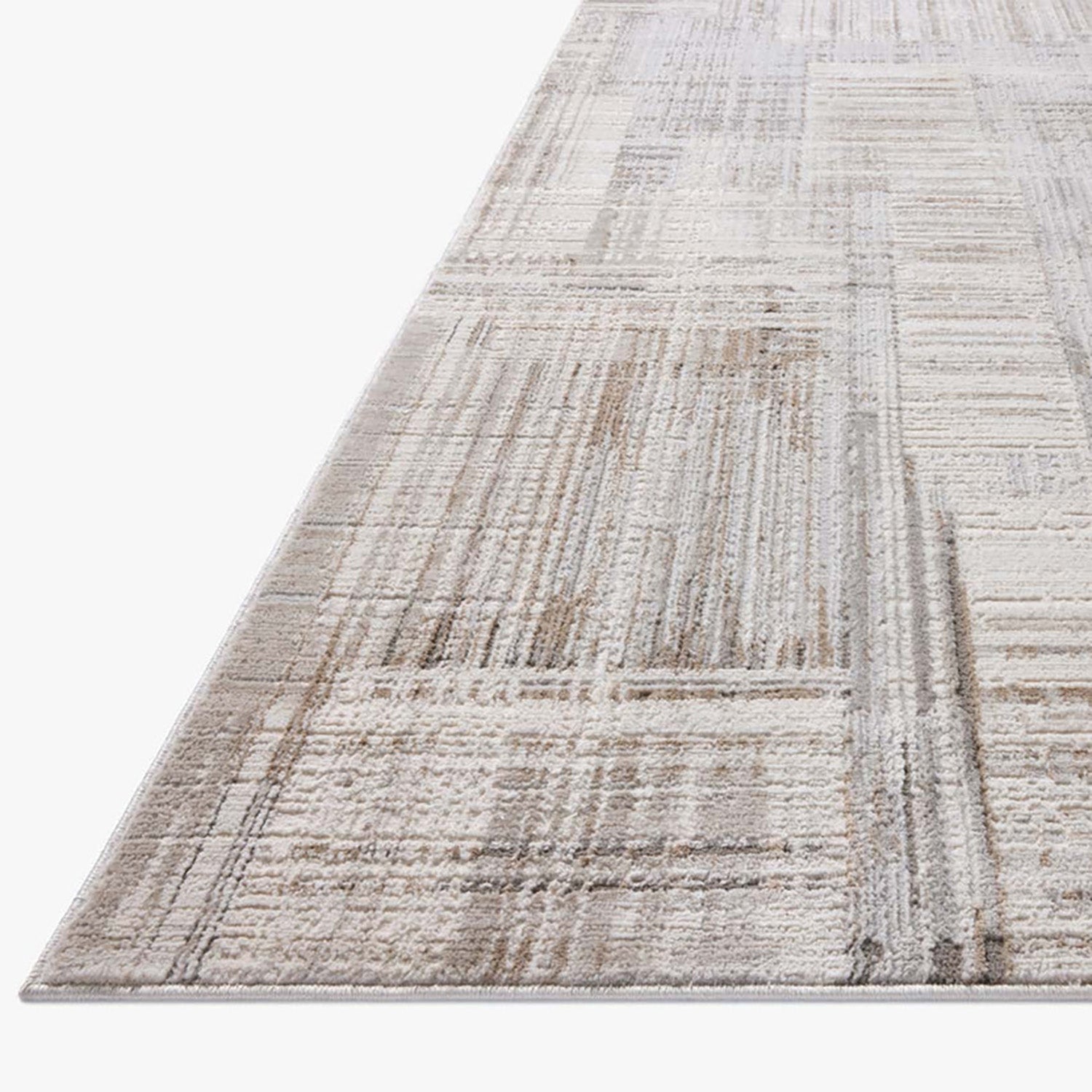 Loloi Hollis Pebble/Ivory Power Loomed Rug