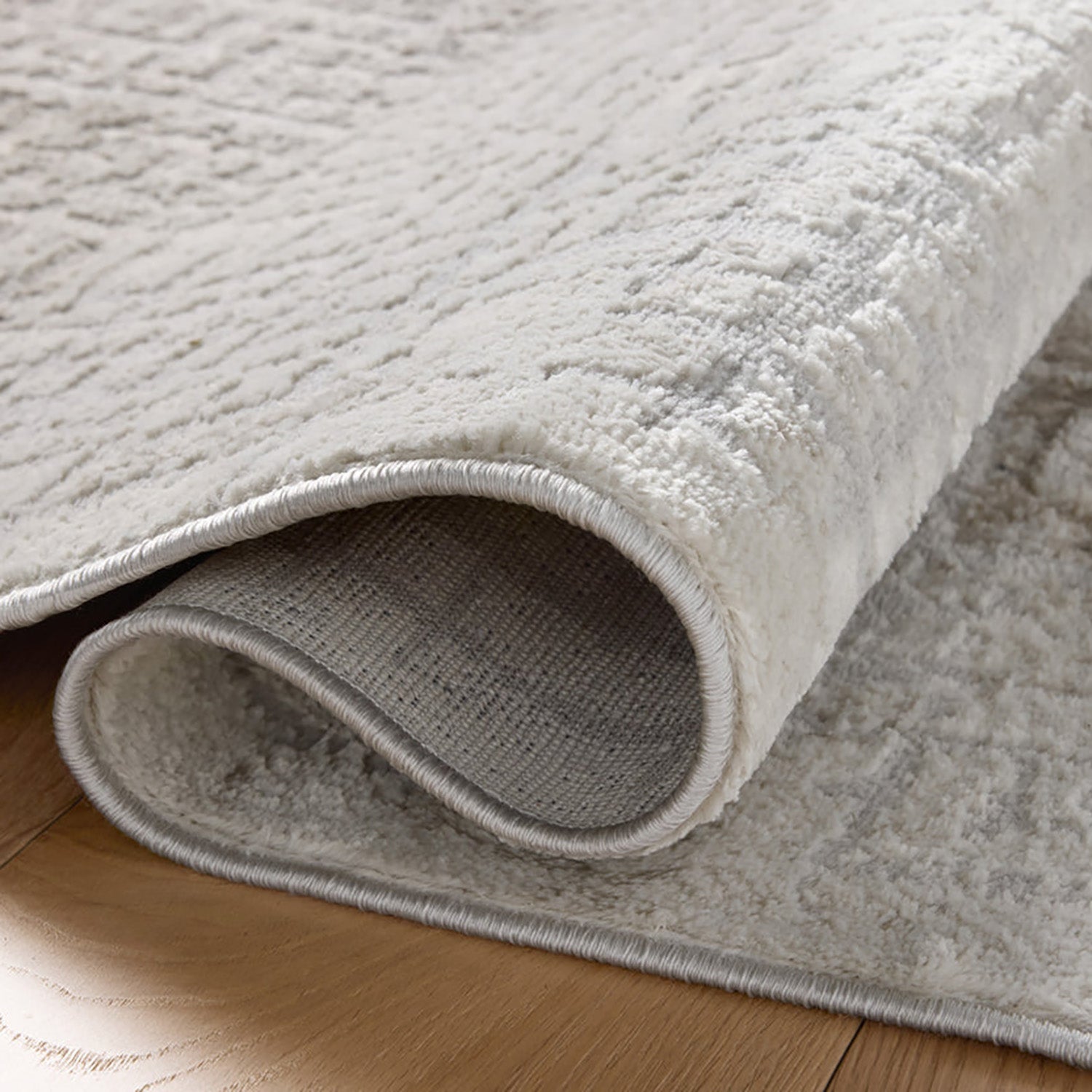 Loloi Hollis Ivory/Stone Power Loomed Rug