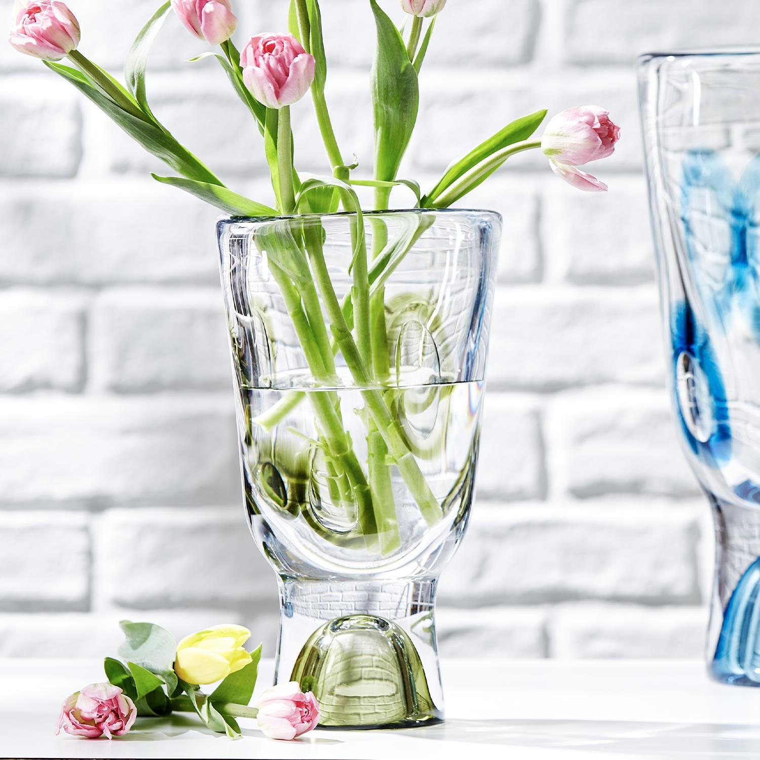 Visions Art Glass Vase Set of 2