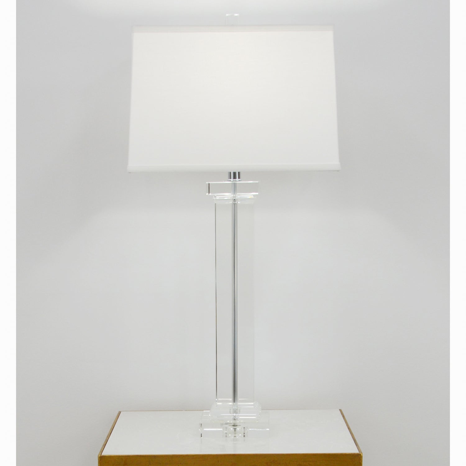 Square Crystal Table Lamp