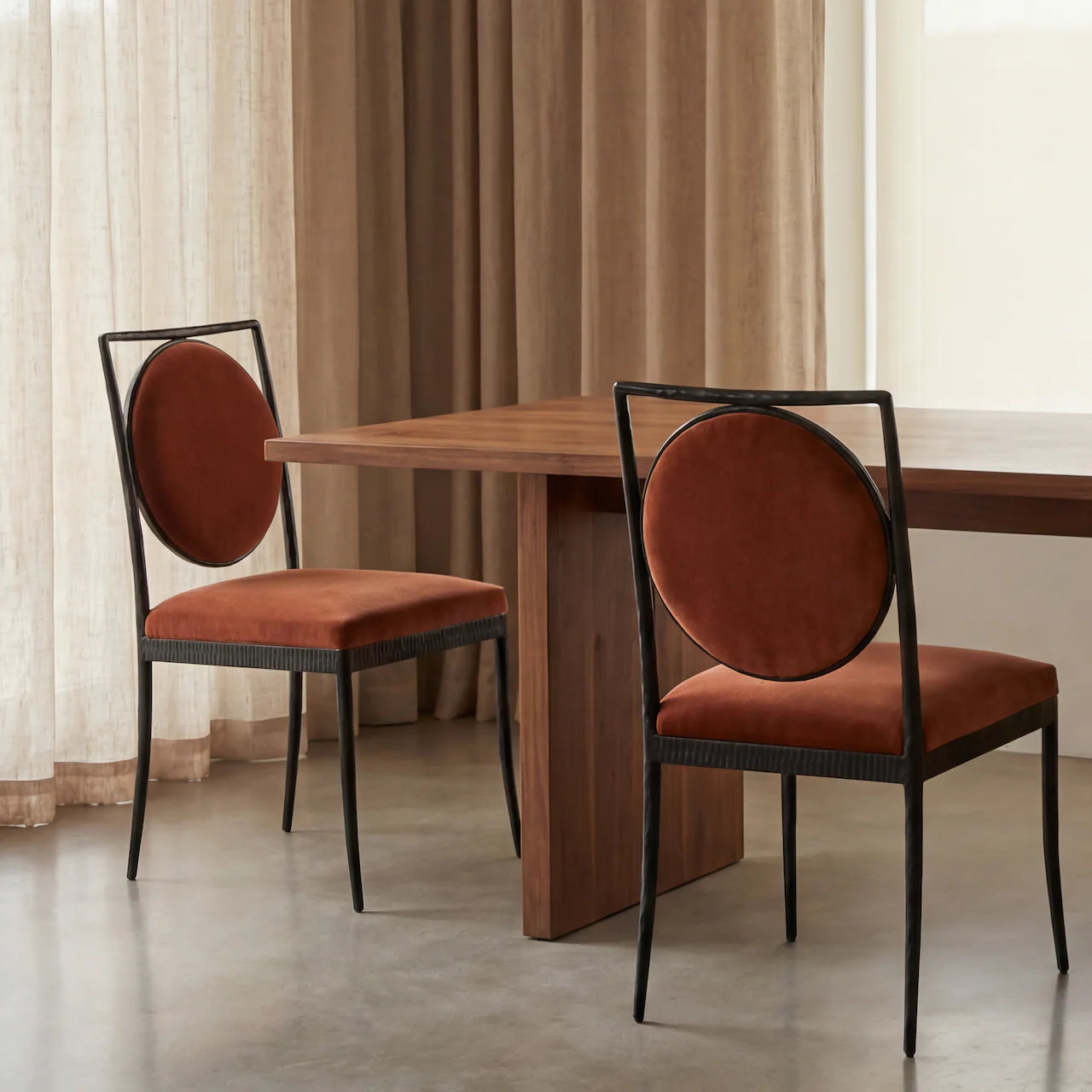 MENO HOME x Co. House Designs Hammersmith Copper Dining Chair Set of 2